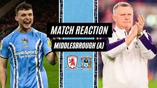 Mark Robins and Luke McNally celebrate Middlesbrough win | City going to Wembley! | Match Reaction