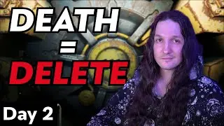 DELETING MY SAVE FILE if I die in Fallout 4 live stream- DAY 2