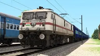 Short Train Journey With WAP7 Locomotive Indian Railways Train Simulator