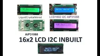 I2C LCD 16x2 - Built in I2C AIP31068 Controller