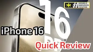 iPhone 16   Quick Review
