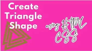 How to make triangle🔺 shaped div using HTML CSS only || Triangle using HTML CSS || Using clip-path 🔼