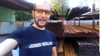 Сварка профильных труб в стык (трейлер) =)