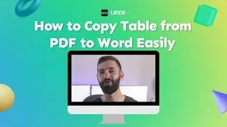 How to Copy Table from PDF to Word Easily