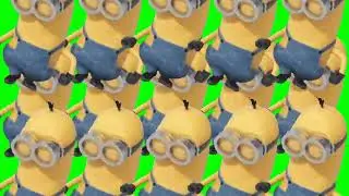 DANCING MINION! 8 x dancing minions animations on green screen 