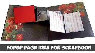 popup page for scrapbook | scrapbook page idea | interactive card | diy popup card