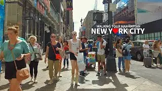 [Full] SUMMER TRAVEL IN NEW YORK CITY 4 - Walking Tour Manhattan NYC, USA, 4K