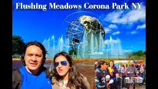 New York Flushing Meadows Corona Park     en la estacion de verano