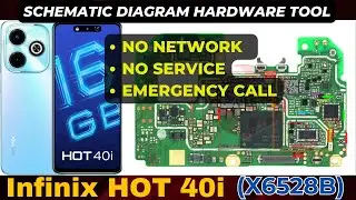 Infinix Hot 40i X6528B No Network & No Service problem solution | Schematic Diagram | DMR SOLUTION