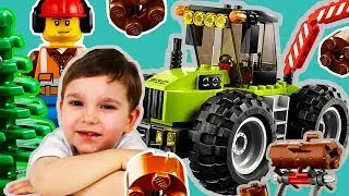 Lego 60181 Распаковка Лего Лесной трактор
