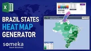 Brazil Heat Map Generator | Dynamic Heat Map Excel Template