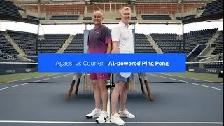 Agassi vs Courier | AI-powered Ping Pong
