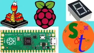 Connecting 8 segment displays to the Raspberry Pi Pico with 74HC595 shift register