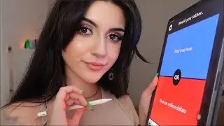 ASMR Lets Play Would You Rather on My iPad ~ Relaxing Tapping & Whispering pt.2