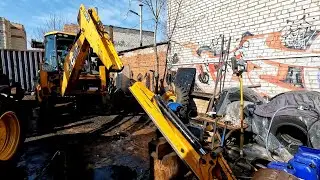 Самый легкий метод демонтажа телескопа!Замена направляющих телескопа JCB 3CX.Советы по обслуживанию!