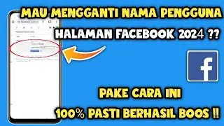 Cara mengganti Nama pengguna halaman facebook | Cara ubah username halaman fb