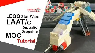 LEGO Star Wars Republic Dropship LAAT/c MOC Tutorial | Somchai Ud