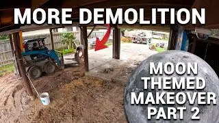 Removing ASBESTOS and Concrete Slab Demolition | Home Of The Moon EP02