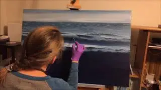 Time-lapse of an oil painting by artist Eva Volf