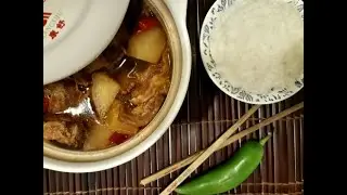 Говяжьи ребрышки с дайконом в соусе (潮汕特色沙茶酱烧牛骨)