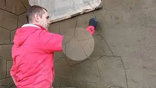 Декоративная отделка фасада под камень, на даче своими руками