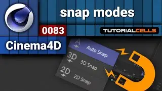 0083. snap modes  ( 3d snap , 2d snap ) in cinema 4d