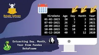Extract Date Parts in Python Pandas | Day, Month, Year & SQL Comparison