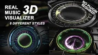 Real 3D Music Visualizer | After Effects Template
