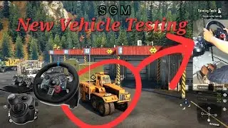 Snowrunner Michigan - Testing of new Vehicle (Logitech g29 Steering & Manual Gear)