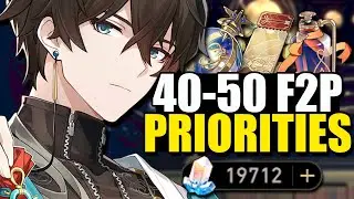 How To Optimize Your Team and Progress FASTER Level 40+ (Best Priorities F2P) | HONKAI: STAR RAIL
