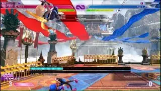 Street Fighter 6 AKI meaty poison , fireball SF6 setup combo corner