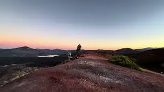 Virtual Run on Volcano at Sunset