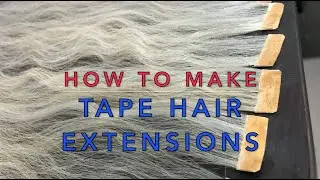 How To Make Tape Hair Extensions by Sewing Method, DIY Tape Hair, Как сделать ленточные волосы