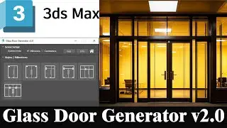 GLASS DOOR GENERATOR FOR 3D MAX  | DOOR GENERATOR |Urdu,Hindi