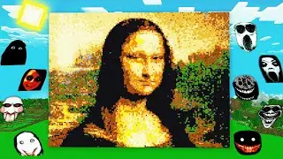 SURVIVAL MONA LISA BASE JEFF THE KILLER and SCARY NEXTBOTS in Minecraft - Gameplay - Coffin Meme