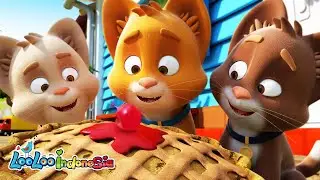 Tiga anak kucing | Three Little Kittens Lagu Anak Anak | LooLoo Indonesia