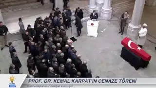 Cumhurbaşkanımız Erdoğan, Prof. Dr. Kemal Karpat'ın Cenaze Töreni'nde konuştu