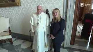El Papa Francisco recibó en el Vaticano a Giorgia Meloni, Primera Ministra de Italia