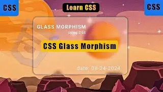 How to Make Amazing Glass Morphism Using CSS and HTML #css #youtubevideo #coding #programing #html
