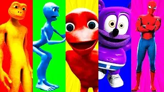 Patila VS Dame Tu Cosita VS Me Kemaste VS Spiderman VS Gummy Bear Funny Color dance challenge