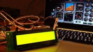 Arduino x-plane LCD and servo