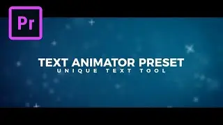 FREE Text Animator Preset for Adobe Premiere Pro + Tutorial
