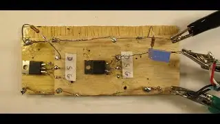 Astabile Multivibrator with FETS,  not ideal, 30 Hz-12 KC schematic and demo, fun for experiments