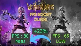 Tiny Tina's Wonderlands FPS Boost Guide For Low End PCs. 23% FPS Boost With Mod.