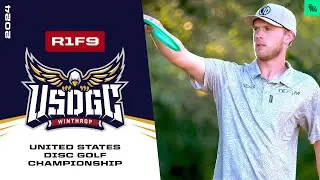 2024 United States Disc Golf Championship | MPO R1F9 | Dickerson, Klein, Robinson, Mäkelä | JomezPro