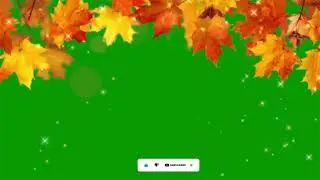 Green screen floating leaf | Falling Leaves Green Screen | Everything Green Screen