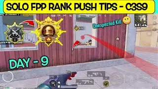 Day - 9 🔥🇵🇰 • Platinum / Gold to Solo fpp Conqueror rank push tips for C3S9 🥵.#solofpprankpush