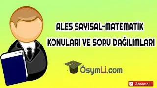 2025 ALES Matematik Konuları ve Soru Dağılımları✅