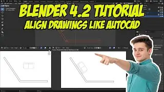 Blender 4.2 Tutorial: Align drawings like AutoCAD