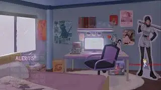 Anime Bedroom | Premium Animated Stream Overlays | Twitch Package | Twitch Stinger Transtition